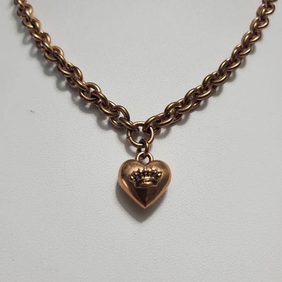 Juicy Couture Rose Gold Tone Chain link Necklace - Picture 3 of 5